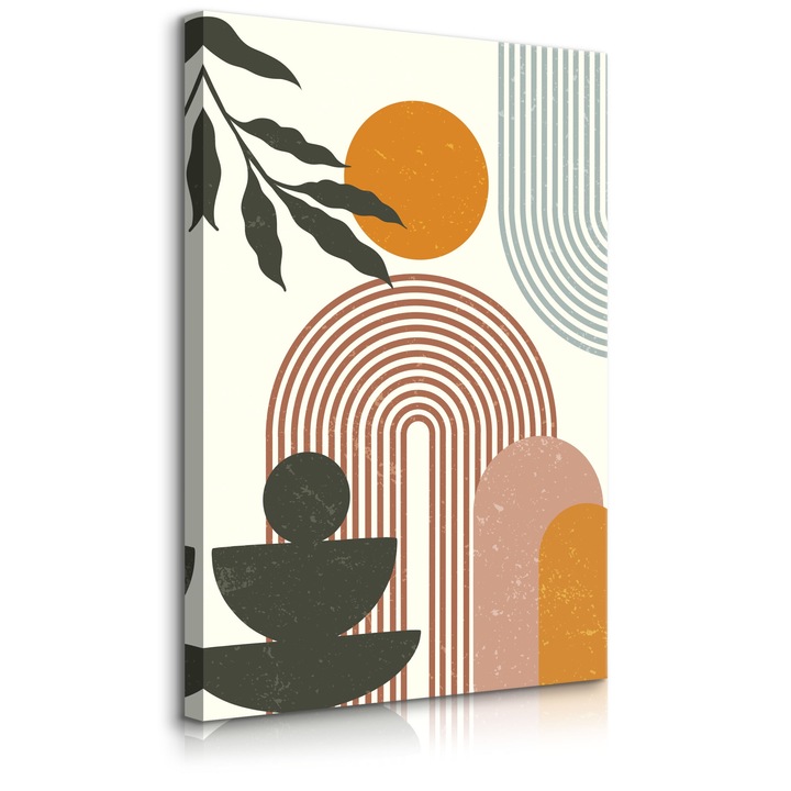 Tablou Muralo Decor pentru camera de zi, abstract 3D 40 cm x 50 cm Boho Aztec Patterns Olive Branch