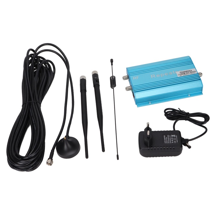 Amplificator semnal telefon mobil Mmgoqqt, frecventa 890-960MHz, putere 21dBm, acoperire 100-800m², alimentare AC 110-240V