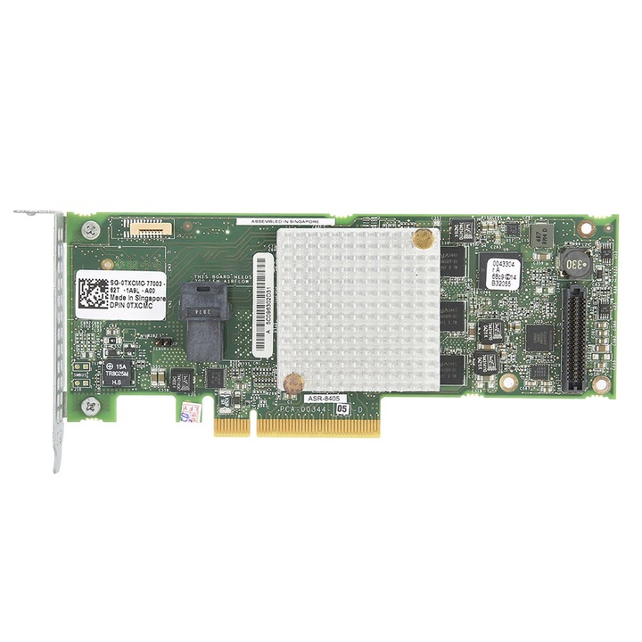 RAID контролер, Mmgoqqt, ASR-8405, 12 Gb/s, 4 Mini SAS HD порта, зелен