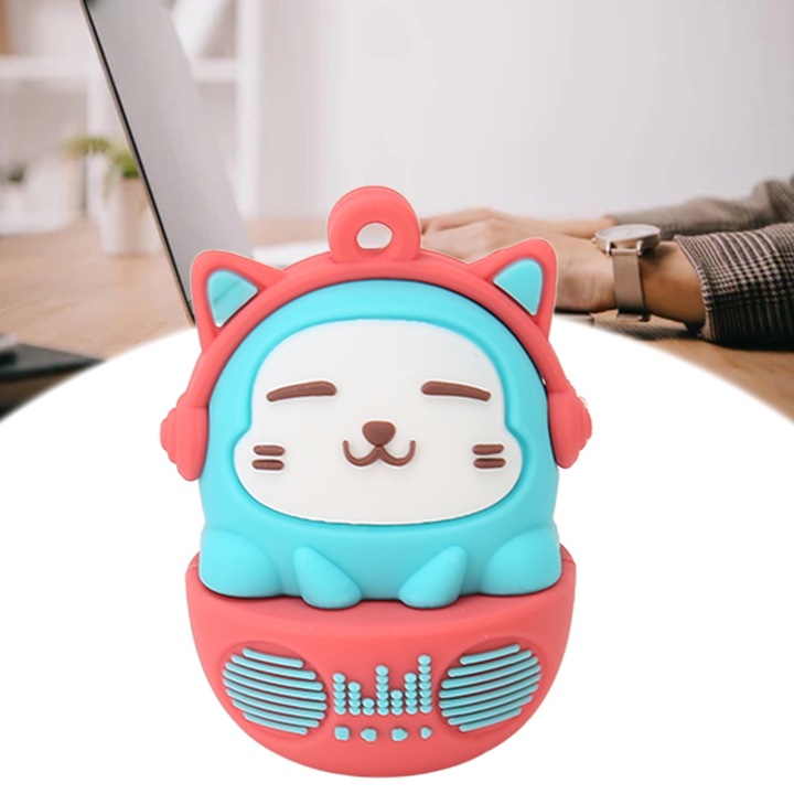 Комплект USB памети 32GB, Longziming, дизайн с котка, PVC, USB 2.0, антивибрационни, многоцветни