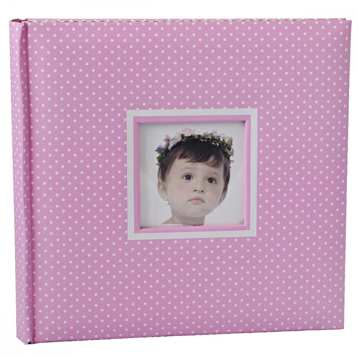 Album foto, TRADAG, 200 poze 10x15, design mat, 23.5x22cm, roz