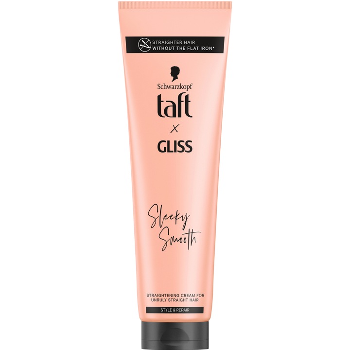 Crema pentru indreptarea parului Taft x Gliss Sleeky Smooth, 150 ml