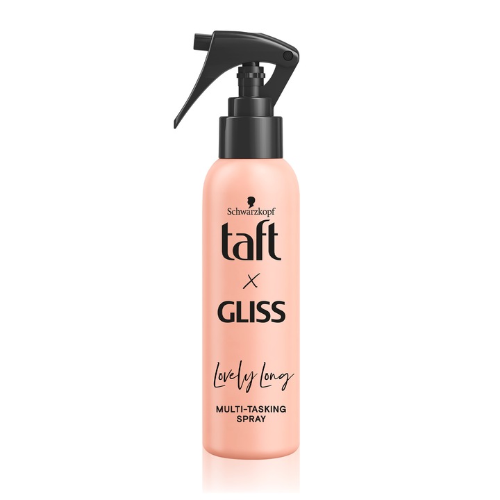 Spray pentru stilizarea si protectia parului Taft x Gliss Lovely Long, 150 ml