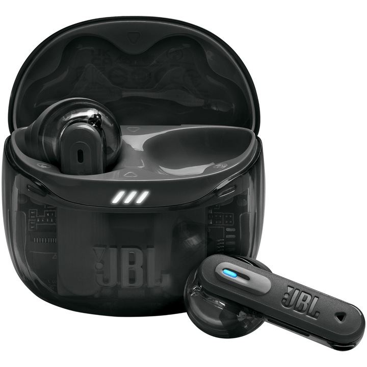 Слушалки за поставяне в ушите JBL Tune Flex 2, True Wireless, Bluetooth, ANC, Автономия 48 часа, IP54, Spatial Sound, Multi-point, Ghost