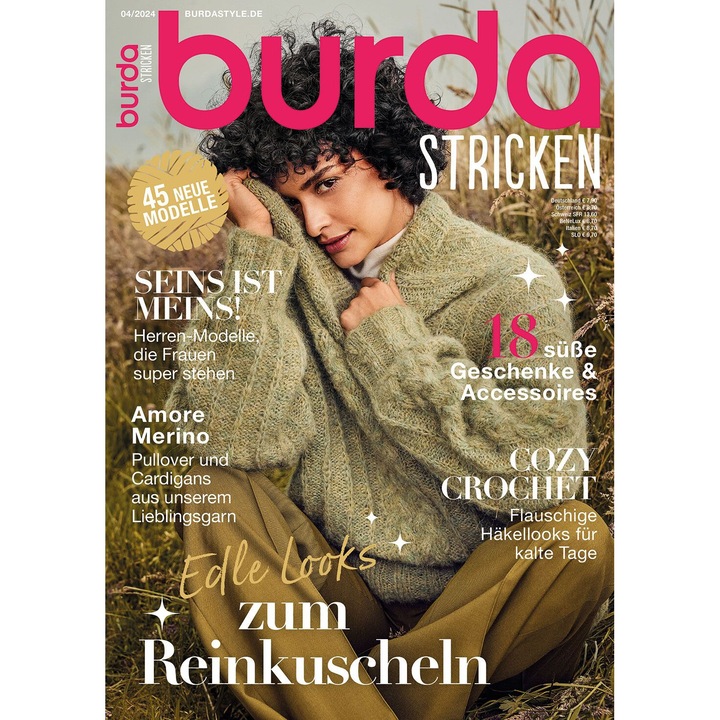Revista Burda Tricotaje Iarna 2024 editata in limba germana, nr 4/2024