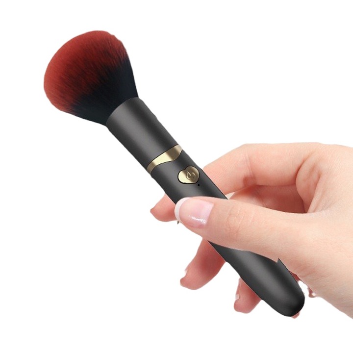 Sminkecset vibrátor, vibrációs, diszkrét, csendes, vízálló, könnyen tisztítható, hordozható, ergonomikus kialakítású, USB, 15,7 cm