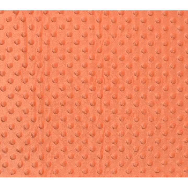 Tesatura moale polar buline Minky culoare caramiziu, dimensiune 3 m x 150 cm