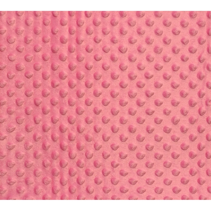 Tesatura moale polar buline Minky culoare DEEP PINK, dimensiune 3 m x 150 cm