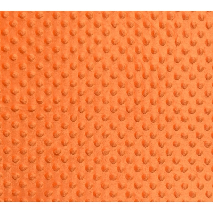 Tesatura moale polar buline Minky culoare portocaliu, dimensiune 3 m x 150 cm