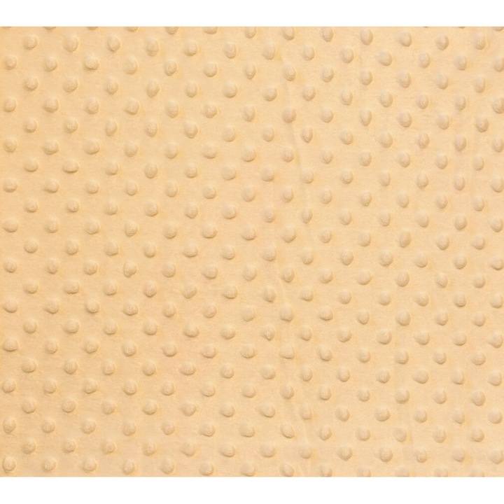 Tesatura moale polar buline Minky culoare cream, dimensiune 3 m x 150 cm