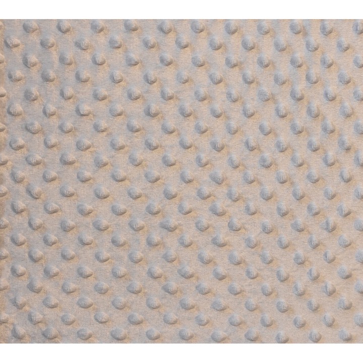 Tesatura moale polar buline Minky culoare argintiu, dimensiune 3 m x 150 cm