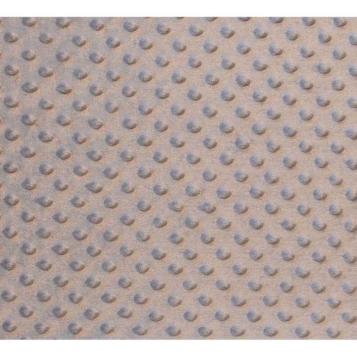 Tesatura moale polar buline Minky culoare gri deschis, dimensiune 3 m x 150 cm