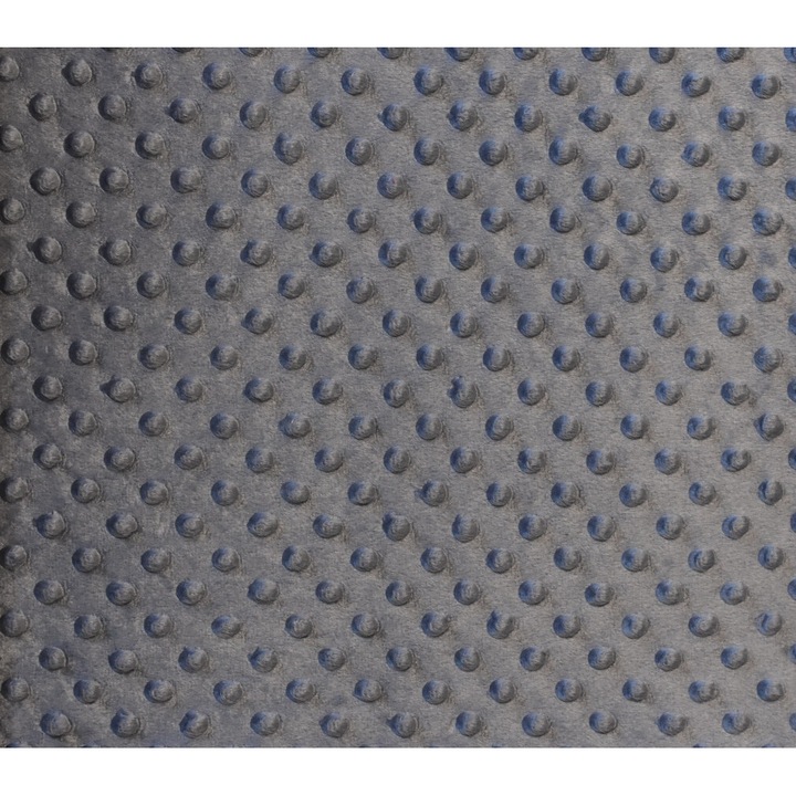 Tesatura moale polar buline Minky culoare gri inchis, dimensiune 3 m x 150 cm