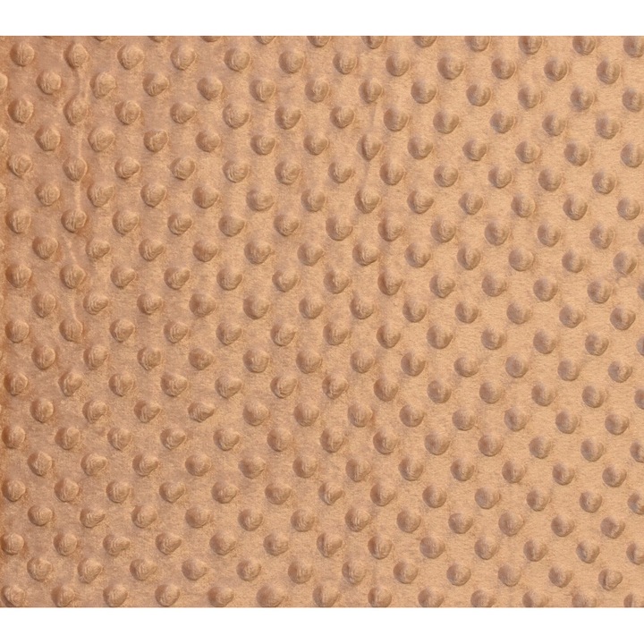 Tesatura moale polar buline Minky culoare bej, dimensiune 3 m x 150 cm