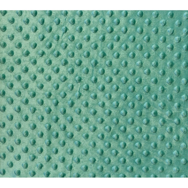 Tesatura moale polar buline Minky culoare turcoaz, dimensiune 3 m x 150 cm