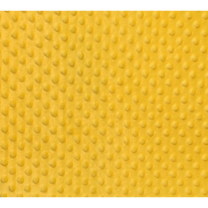 Tesatura moale polar buline Minky culoare galben, dimensiune 3 m x 150 cm