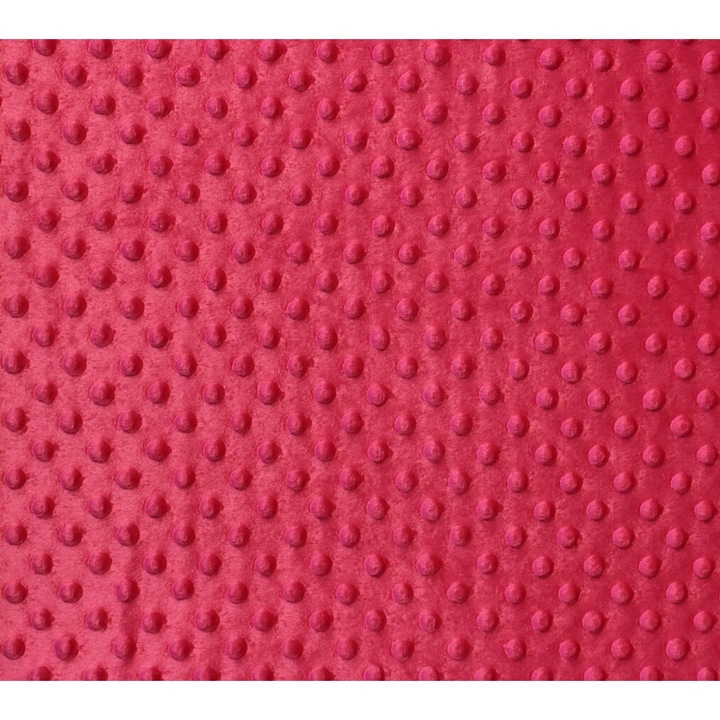 Tesatura moale polar buline Minky culoare roz inchis, dimensiune 3 m x 150 cm