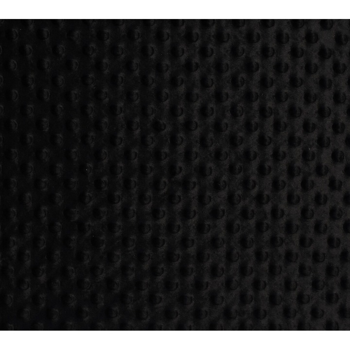 Tesatura moale polar buline Minky culoare negru, dimensiune 3 m x 150 cm