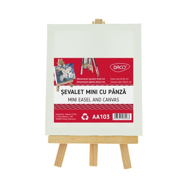 Sevalet mini cu panza 10×12 cm DACO