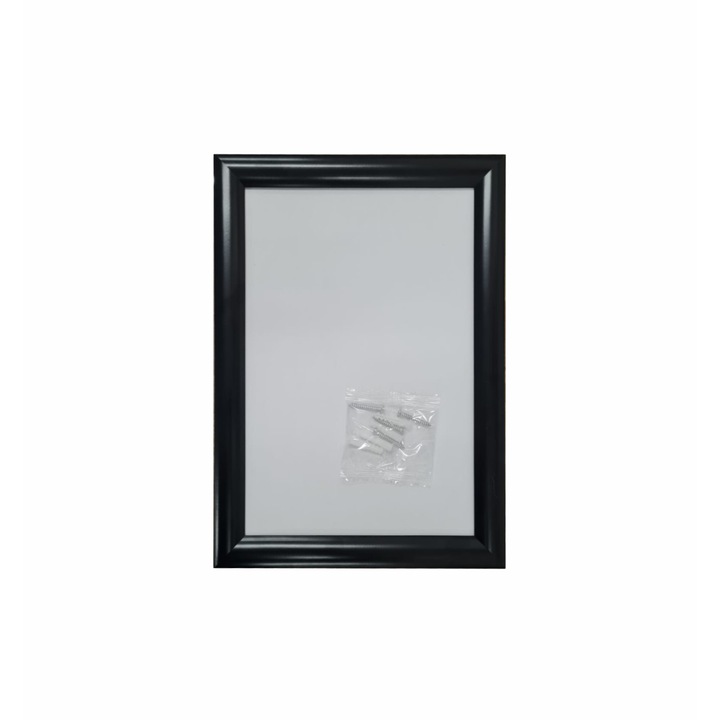 Rama click, A4, aluminiu, negru