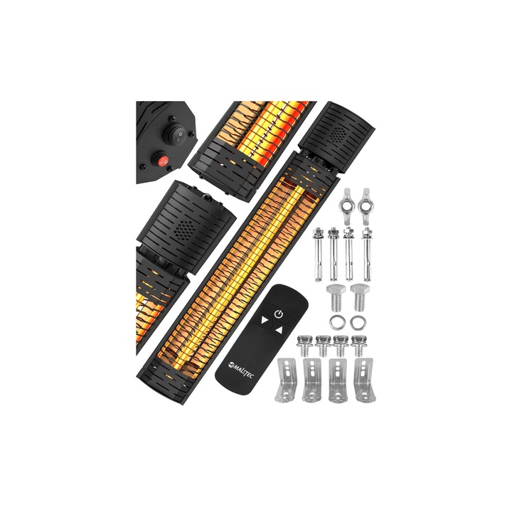 Incalzitor cu infrarosu si telecomanda INFRA2000W, 2000 W, MalTec 111940