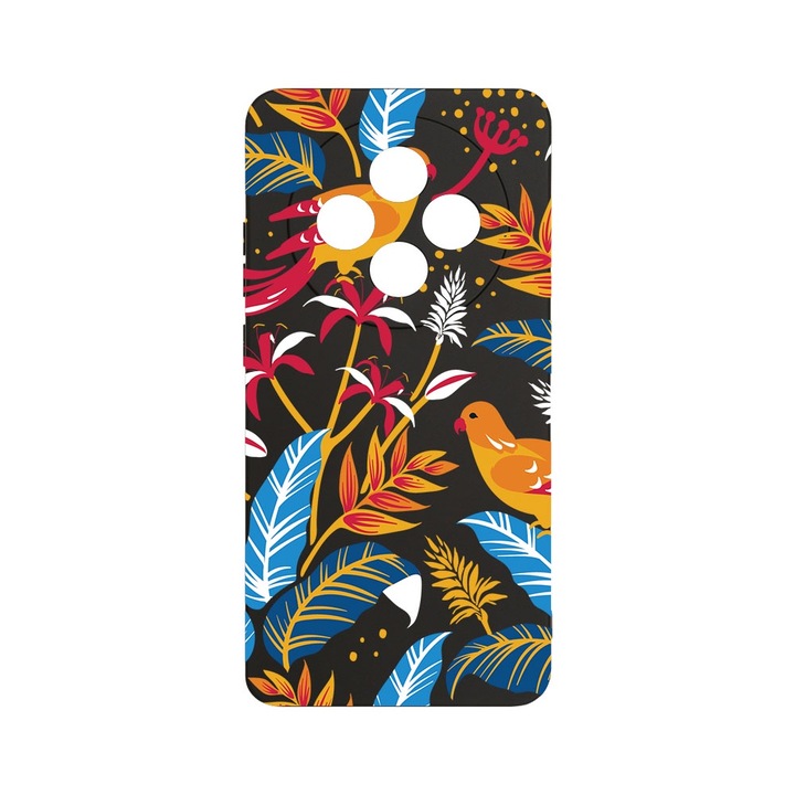 BestCase 1.2mm Szilikon telefontok, kompatibilis modell Xiaomi Redmi 14C, Colored Birds, Kameravédelem, Mikroszálas puha belső, PB 769