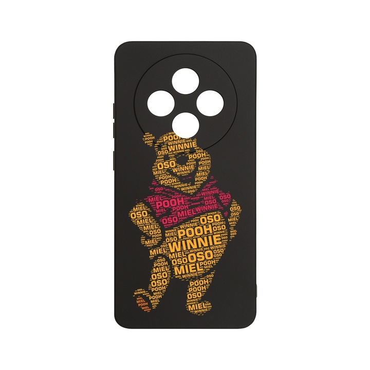 Husa Pentru OPPO Reno12 F / Reno12 FS, BestCase® Slim Premium Silicon 1.2MM, Calligraphy Pooh, Microfibra in interior, Antisoc, Protectie camera si ecran, PB 1541