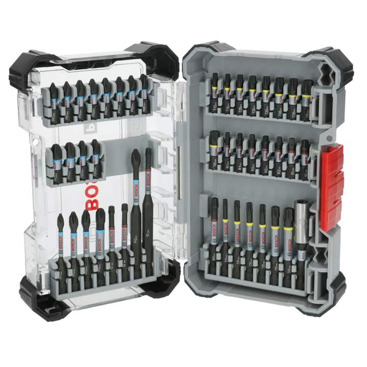 BOSCH Set de 44 biti si accesorii pentru insurubare PRO Impact, prindere hexagon 1/4"