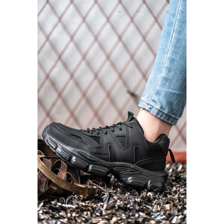 DEA Munkavédelmi cipő, fekete, metál orr, 38-as méret