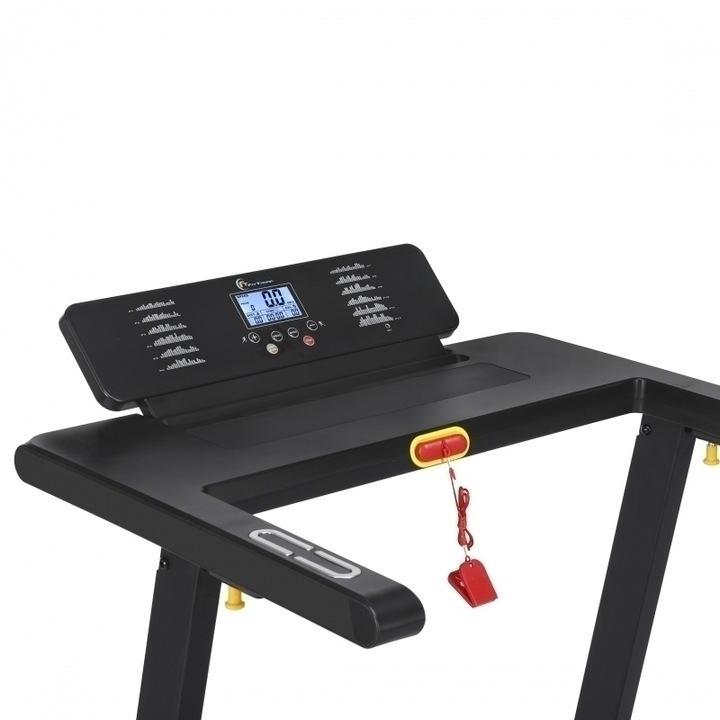Banda de alergare electrica FitTronic® Ultra 2000, motor 2.0 CP, App Fitshow, Kinomap, Zwift, viteza pana la 12km/h, suprafata alergare 110x42 cm, conexiune bluetooth, 12 programe de antrenament