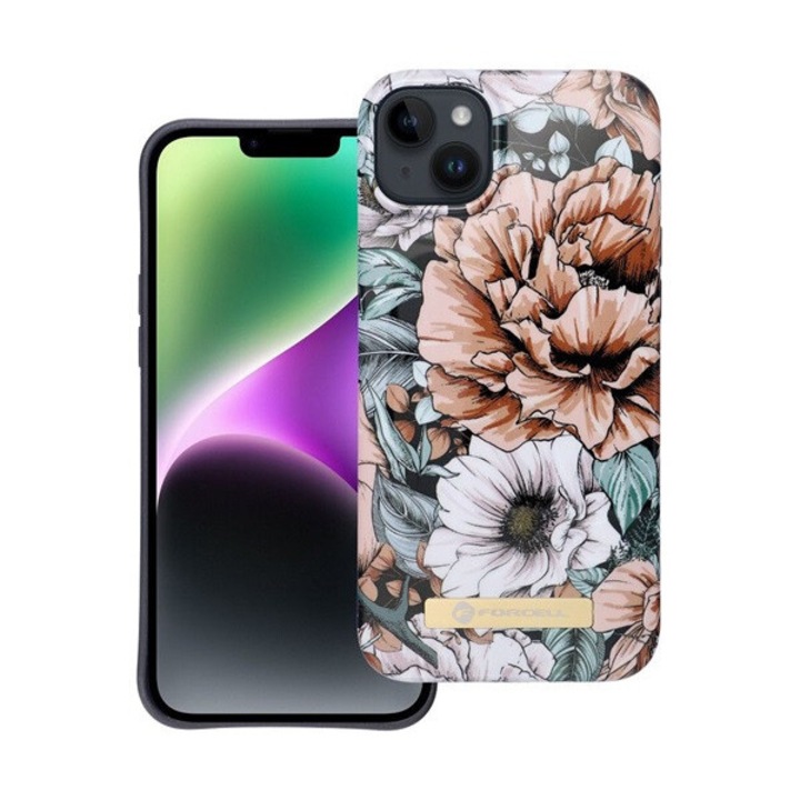 iPhone 14 Plus készülékhez Forcell F-Protect Mirage MagSafe-kompatibilis tok Bloom Bush