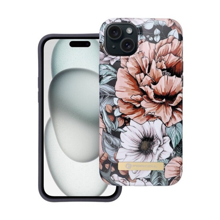 Forcell F-Protect Mirage MagSafe-kompatibilis tok iPhone 15 Plus készülékhez Bloom Bush