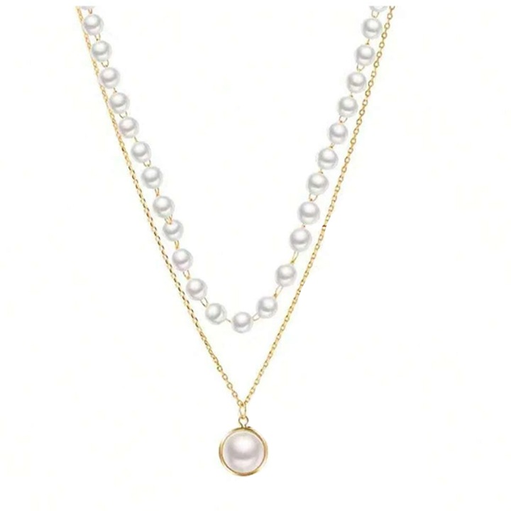 Lant dama, model fashion elegant dublat, tematica fancy lady, auriu, EFAYN