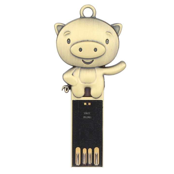 USB памет 64GB, метална, водоустойчива, за съхранение на данни, многоцветна