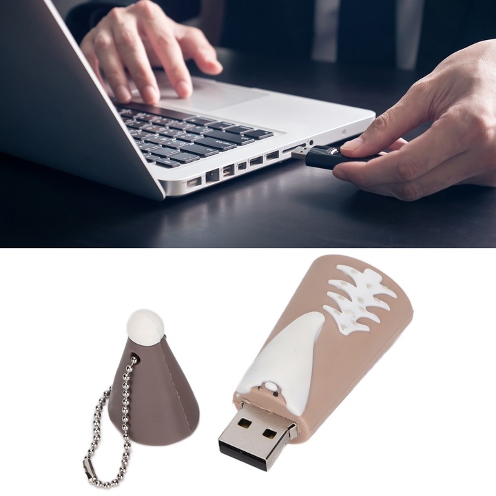 Jormftte USB pendrive 64GB, PVC, USB 2.0, szürke