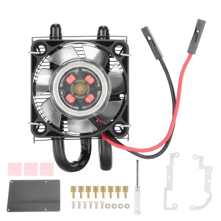 Jormftte Ice Tower PC ventilátor, 7 színes LED, torony szerkezet, méretek 45x60x40mm