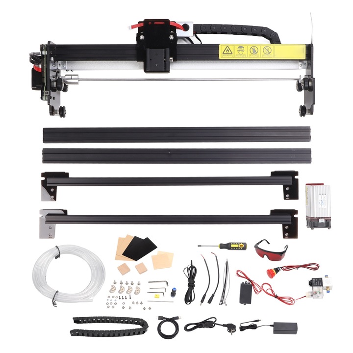 Jormftte lézergravírozó gép, 400x410 mm, APP vezérlés, könnyű összeszerelés, többszínű