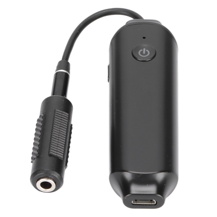 Jormftte Bluetooth 5.0 audio adó és vevő, 2 az 1-ben, 3.5mm, hordozható, HD mikrofon, 10m átviteli távolság