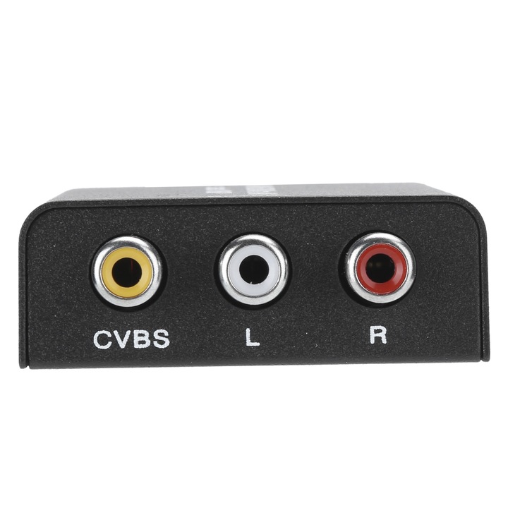 Mini HDMI-AV átalakító, Jormftte, 4K, fekete, 128g