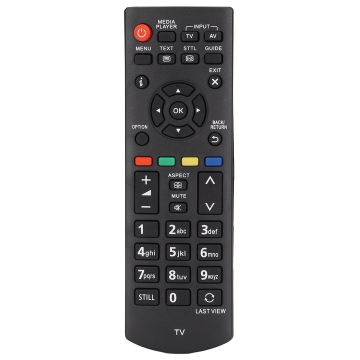 Telecomanda TV Jormftte N2QAYB000816, neagra, pentru modele TC-L32B6, TC-L39B6, TC-L50B6, fara baterii