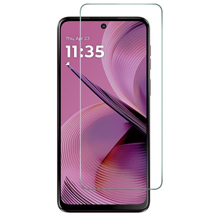 Folie de Sticla Tempered Glass 9H, HD Clear pentru Motorola Moto G55