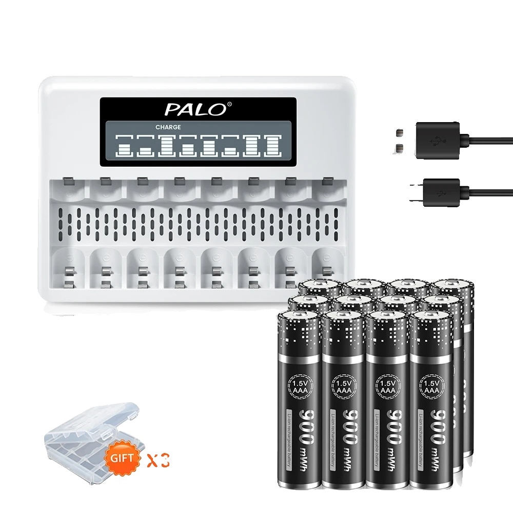AAA セット Set 16 baterii AAA reincarcabile, 1.5V, capacitate 900mWh