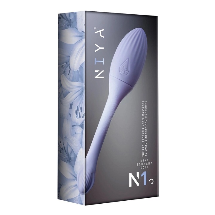 Vibratoare cu telecomanda, Rocks Off NIYA 1, 10 moduri de vibratie, waterproof, 19x3.9cm, 91g