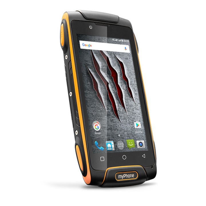 Мобилен телефон myPhone Hammer AXE M LTE, Оранжев, Удароустойчив, 4G