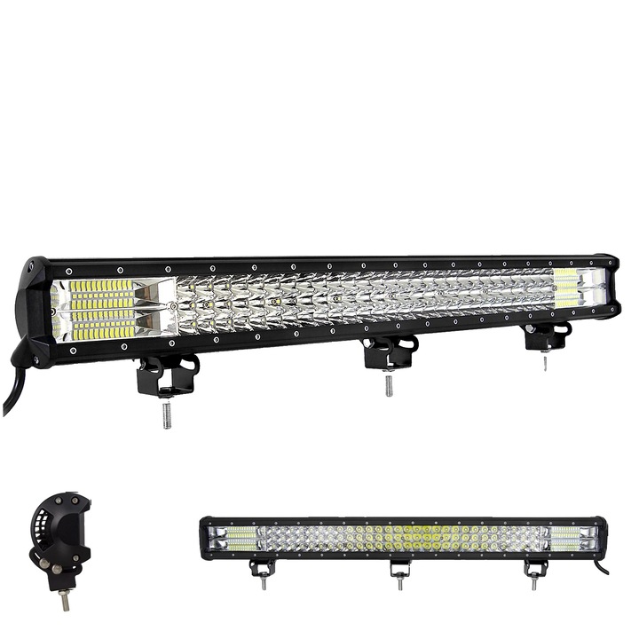Bara luminoasa cu LED-uri, putere de la 396 W la 612 W, rezistenta la apa IP67, 28 inchi cu cablare