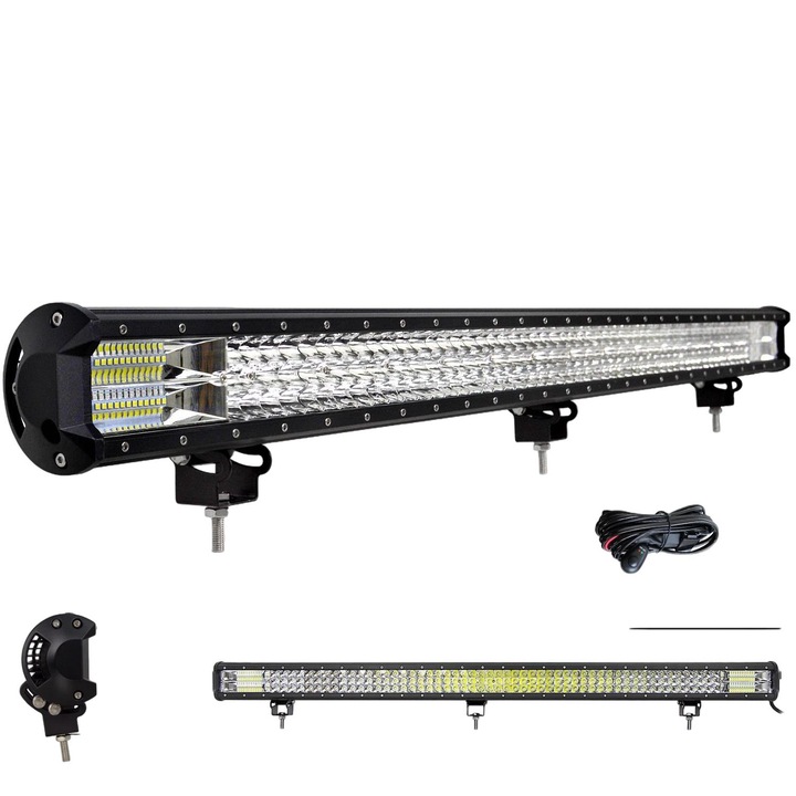 Bara luminoasa cu LED-uri, putere de la 396 W la 612 W, rezistenta la apa IP67, 45 inchi cu cablare