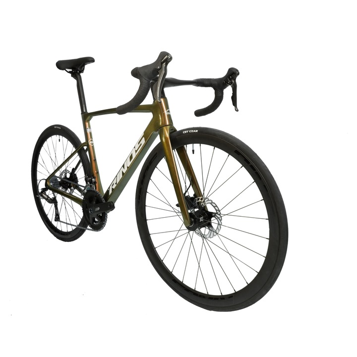 Шосеен велосипед RINOS Carbon Odin1.0, Shimano R3000, 50 см, Златист