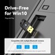 Adaptor USB Bluetooth 5.0, VENTION, ABS, Negru