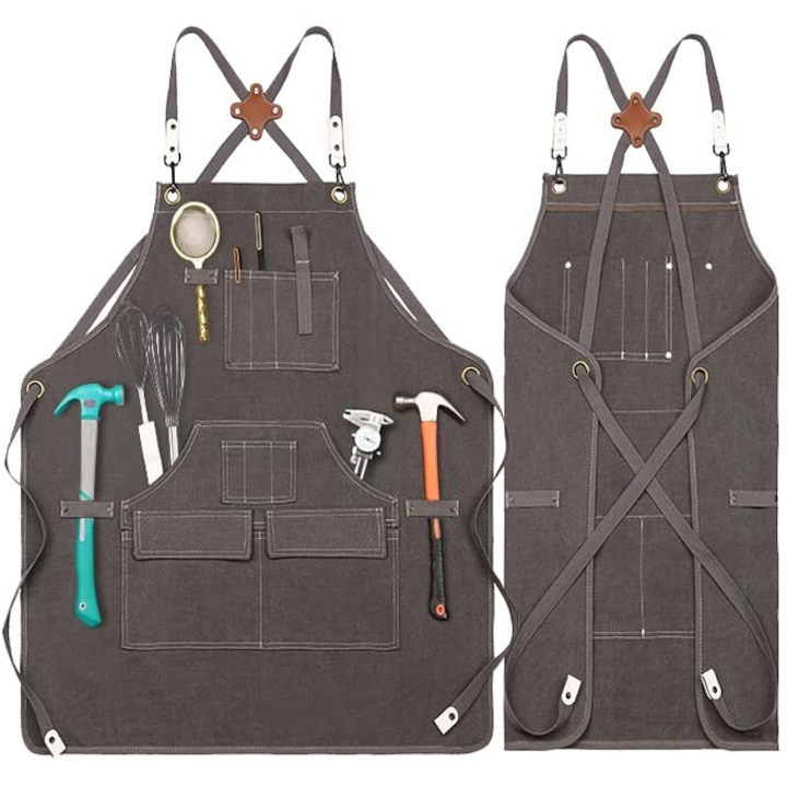 Munkaszőnyeg, Nybgyy®, Vászon, tartós anyag, praktikus, állítható, 73 cm x 70 cm, Szürke