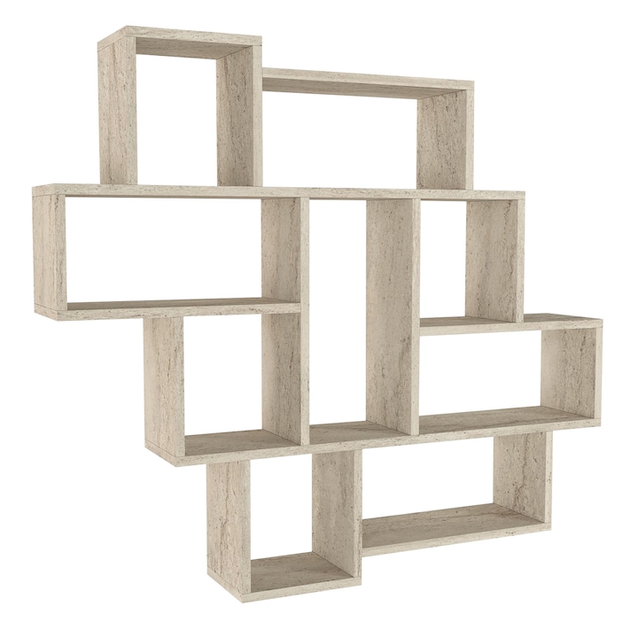 Стенен рафт, Smart Display, UnicUtil, 115,5 x 14,5 x 103,5 cm, кремав